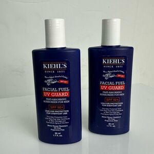 Kiehl's Since 1851 Facial Fuel UV Guard Sunscreen SPF 50 Set of 2 Size 1.7-oz